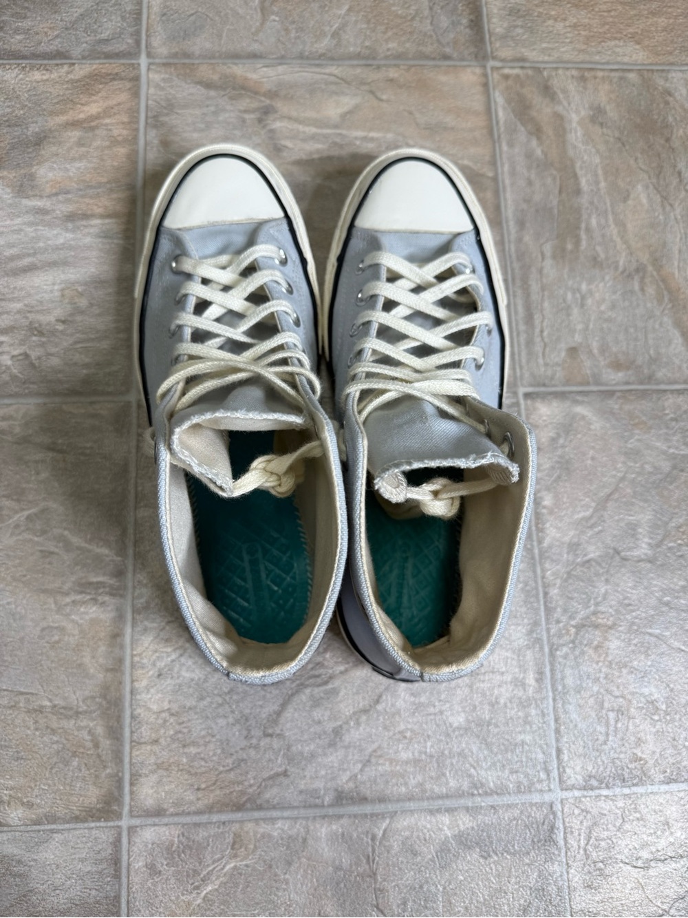 Converse Chuck 70 Hi Ghosted Blue Mens Shoe Size 8.5 A03447C All Star Preowned - Picture 5 of 8